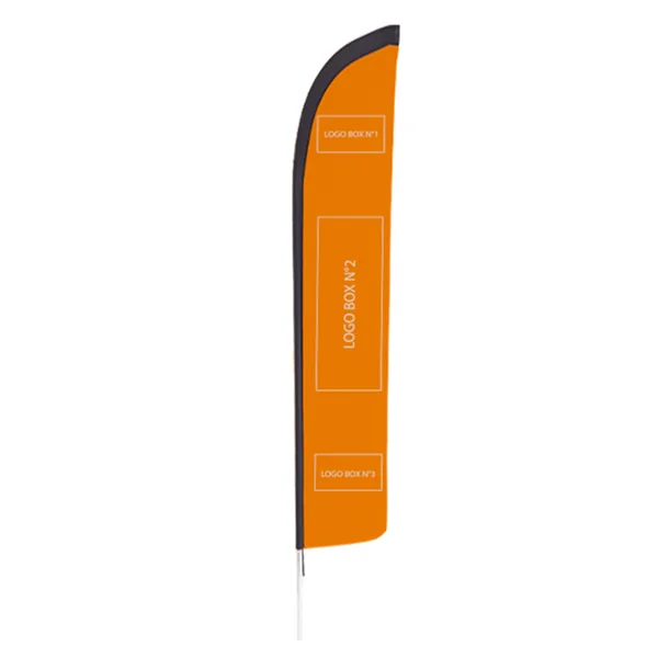 Voile de remplacement oriflamme personnalisée polyester recyclé taille XL- 520cm