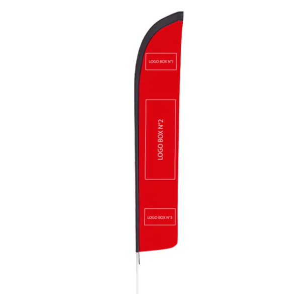Voile de remplacement oriflamme personnalisée polyester recyclé taille XL- 520cm