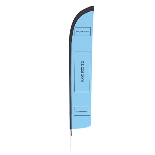 Voile de remplacement oriflamme personnalisée polyester recyclé taille XL- 520cm