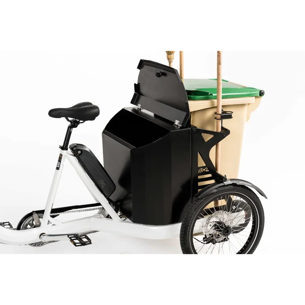 Vélo cargo Bkl - Triporteur Cube blanc