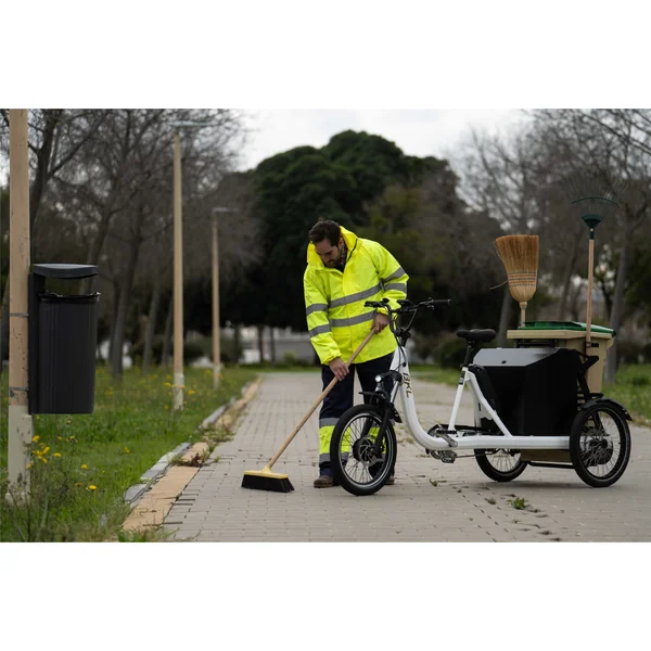 Vélo cargo Bkl - Triporteur Cube blanc