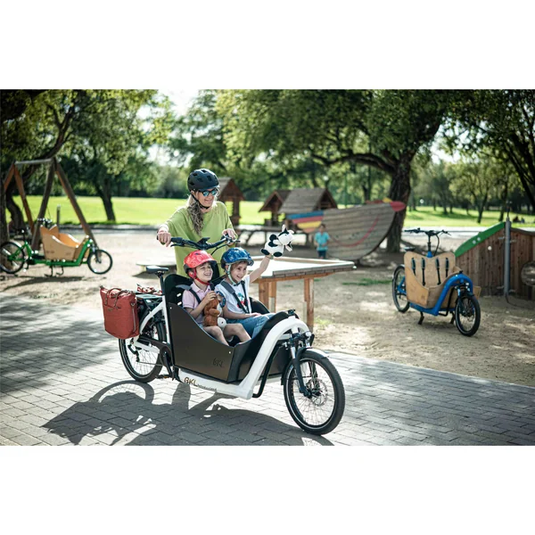 Vélo cargo Bkl - Twc Family blanc