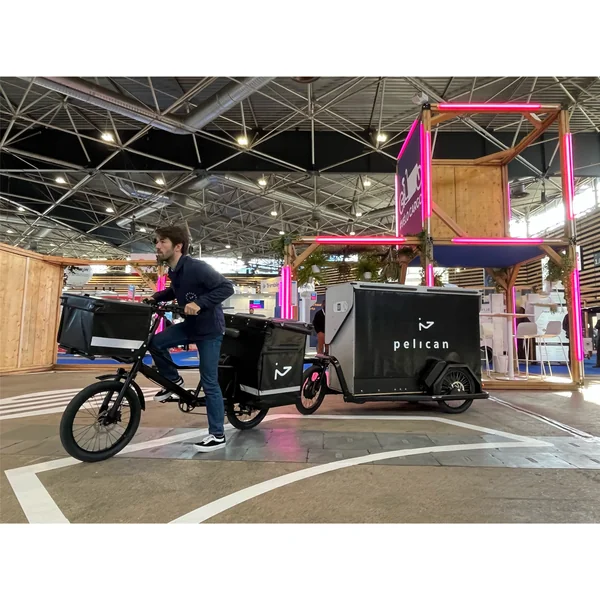 Vélo cargo Pelican - Pelicantrain Bagpro jaune