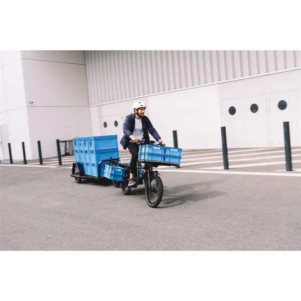 Vélo cargo Pelican - Pelicantrain Plateau Nu jaune
