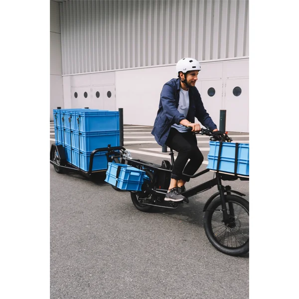Vélo cargo Pelican - Pelicantrain Plateau Nu jaune