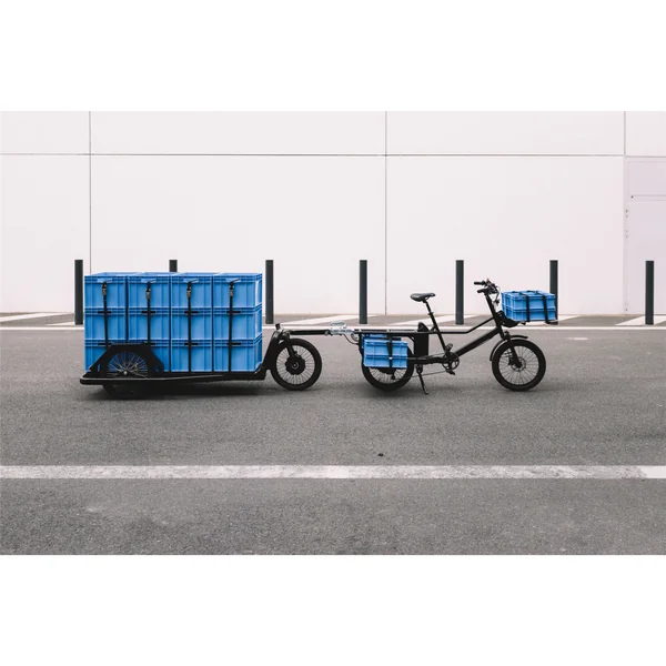 Vélo cargo Pelican - Pelicantrain Plateau Nu jaune