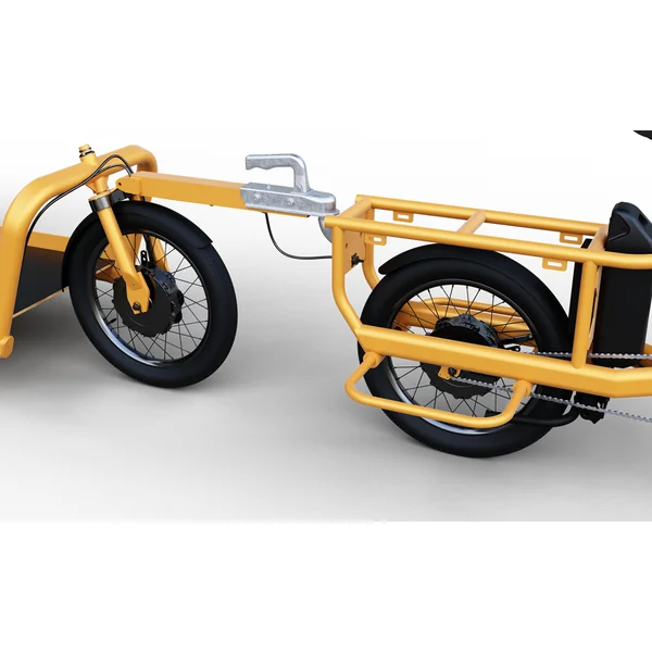 Vélo cargo Pelican - Pelicantrain Plateau Nu jaune