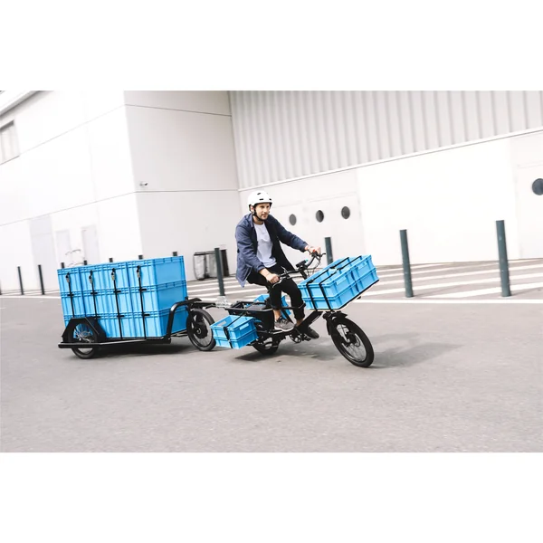 Vélo cargo Pelican - Pelicantrain Plateau Nu jaune