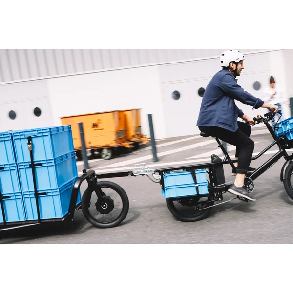 Vélo cargo Pelican - Pelicantrain Plateau Nu jaune