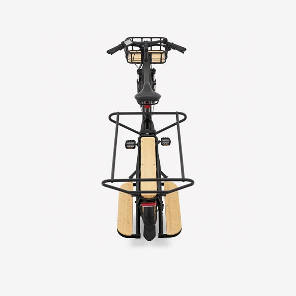 Vélo cargo électrique longtail chargement arrière R500E noir