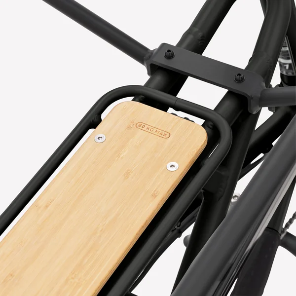 Vélo cargo électrique longtail chargement arrière R500E noir