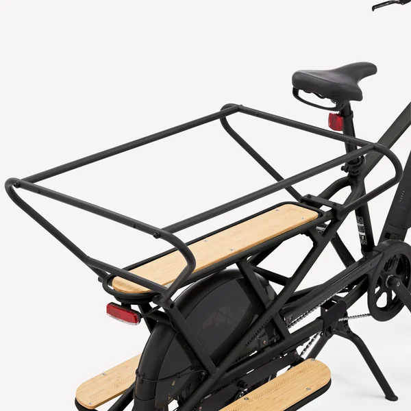 Vélo cargo électrique longtail chargement arrière R500E noir