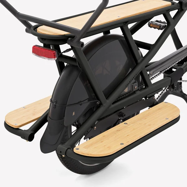 Vélo cargo électrique longtail chargement arrière R500E noir