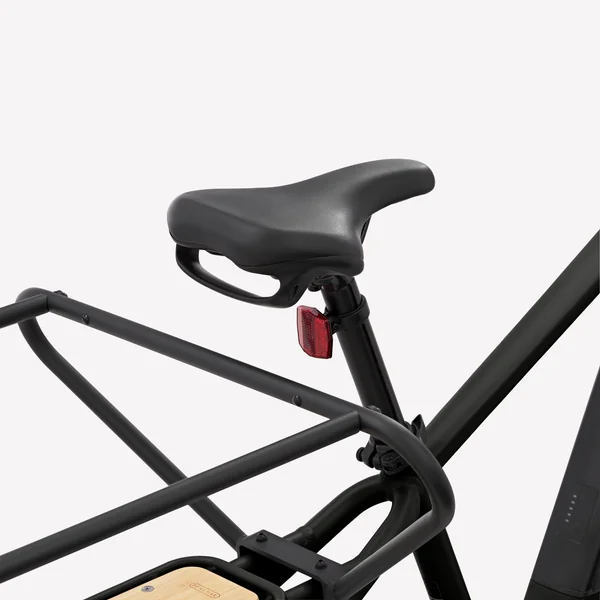 Vélo cargo électrique longtail chargement arrière R500E noir