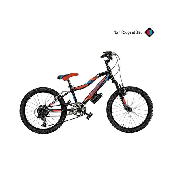 Vélo CASADEI mtb 20 vortex 6v susp.h28 noir rouge bleu