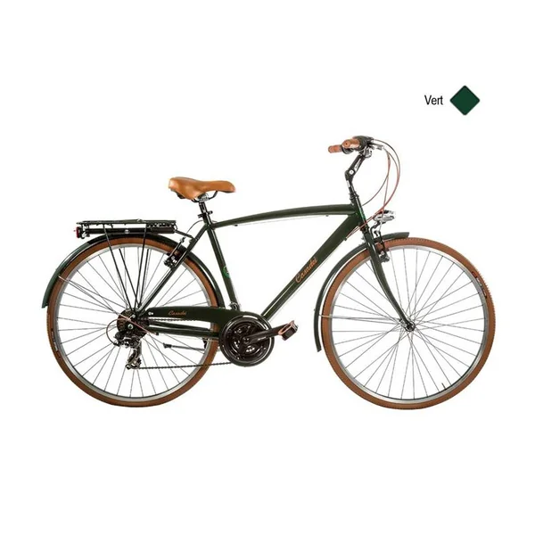 Vélo CASADEI vintage 28 homme 21v alu h57 Vert