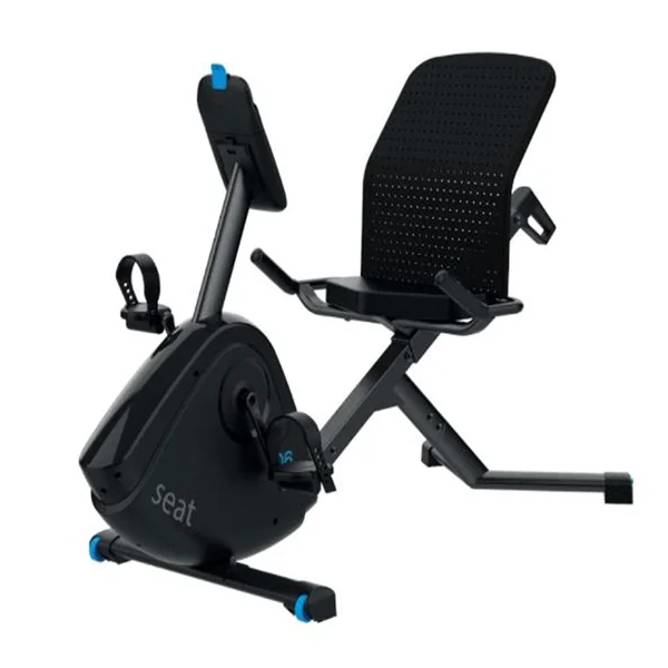 Vélo d'appartement semi allongé domyos eb seat connecté