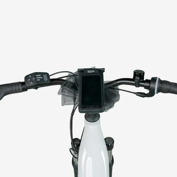 Vélo tout chemin électrique cadre bas, e-actv 100 gris perle