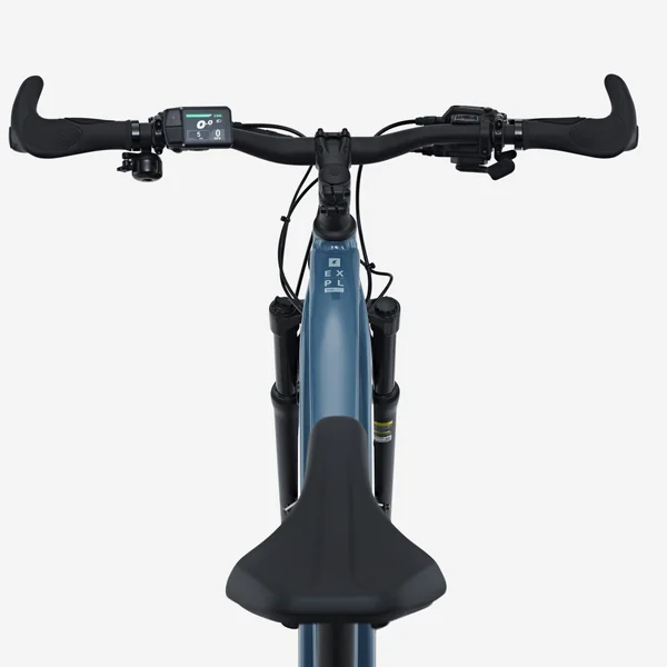 Vélo tout chemin électrique cadre haut, E-EXPL 100 LTD bleu