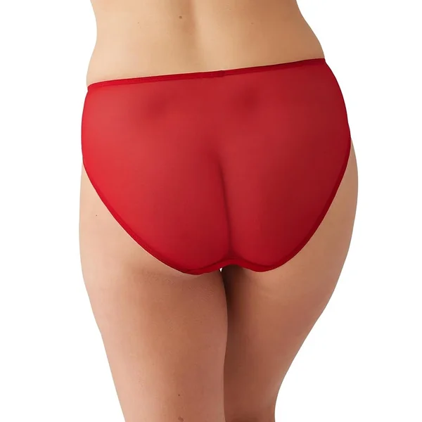 Wacoal - Culotte haute avec dentelle Rouge X-Large