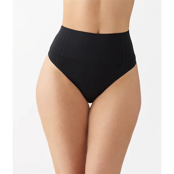 Wacoal - Culotte thong avec maintien Noir Large