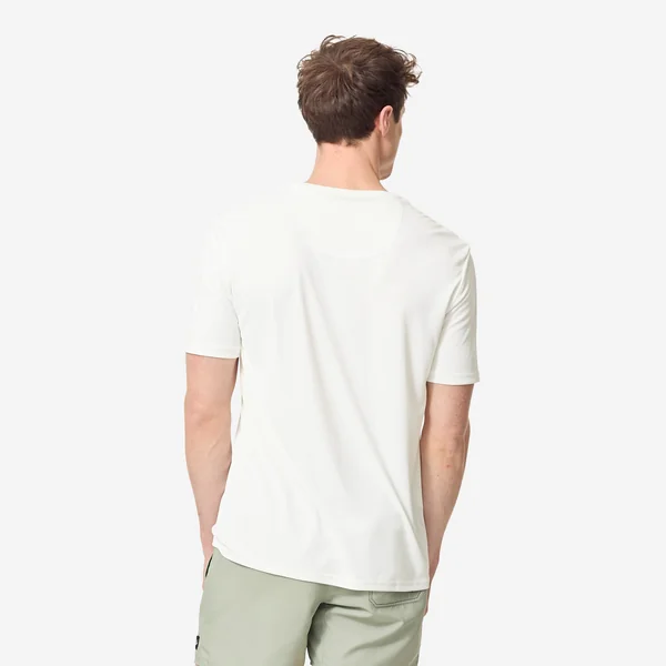 Water tee shirt top anti uv surf manches courtes homme blanc