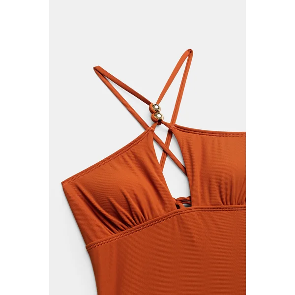 x Camille Maillot de bain une pièce col haut dos croisé