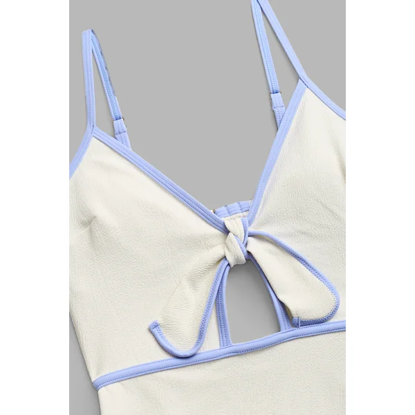 x Camille Maillot de bain une pièce col losange découpe goutte