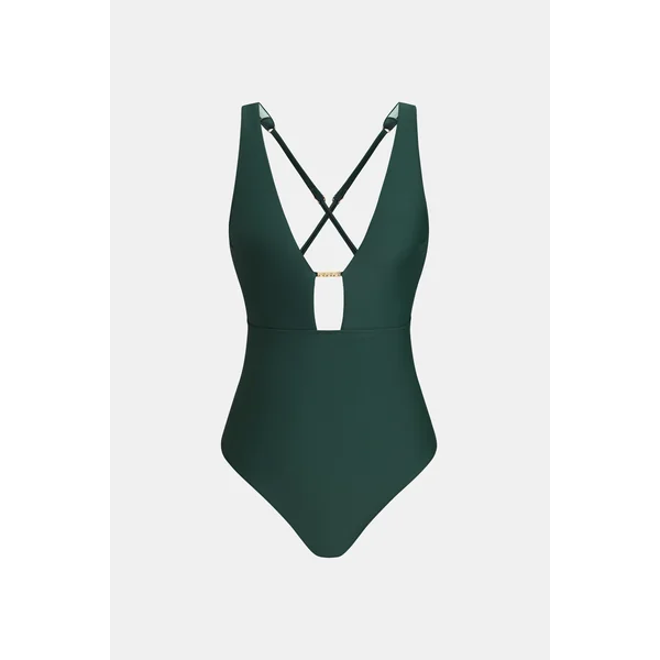 x Camille Maillot de bain une pièce col plongeant dos croisé