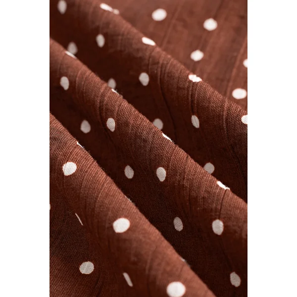x Camille Robe marron col cœur sans manches