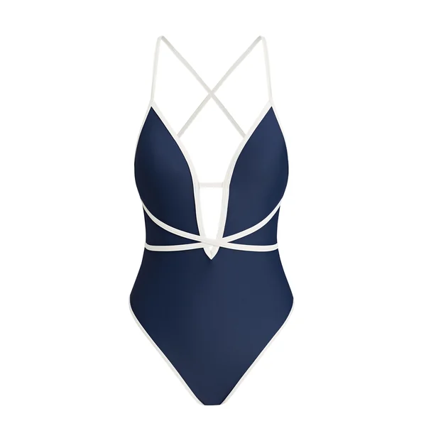 x Diane Maillot de bain une pièce col plongeant dos noué