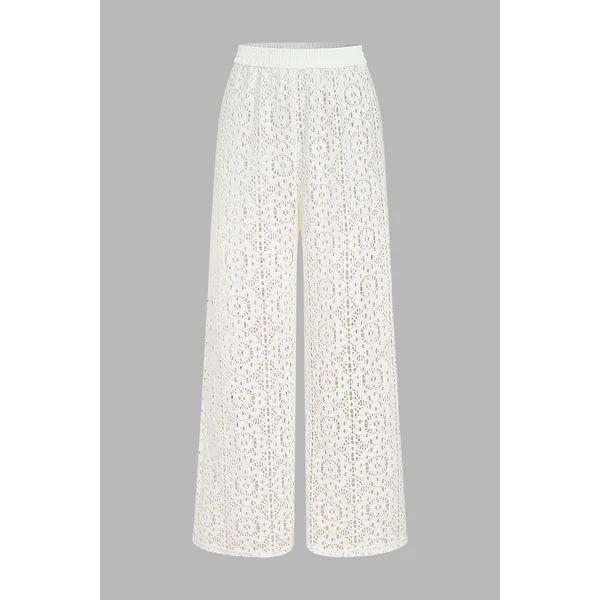 x Diane Pantalon de plage taille élastique jambes larges