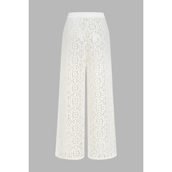 x Diane Pantalon de plage taille élastique jambes larges